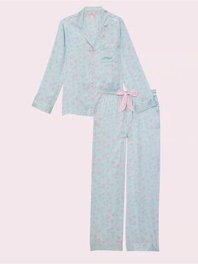 LoveShackFancy x Victoria’s Secret PINK Limited Edition Blue Floral Pajama Set